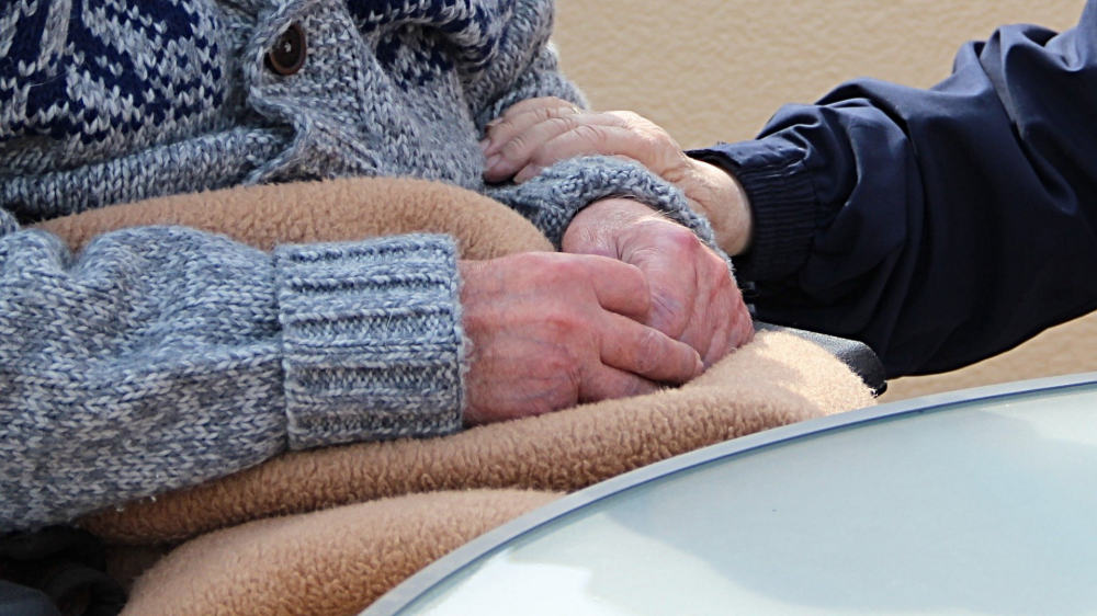 Older person’s hands